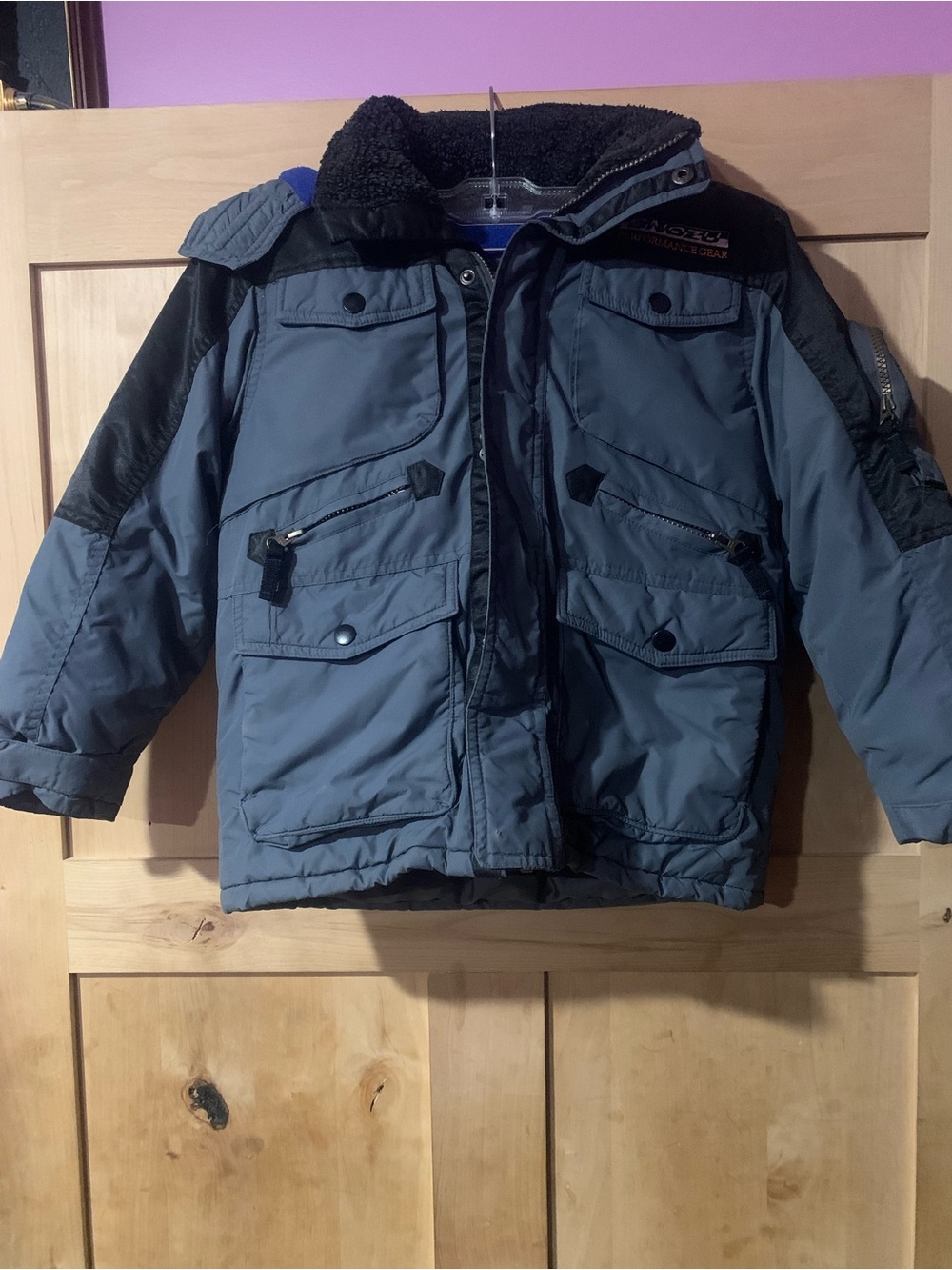 Boy’s Snozu Gray and Black Expedition Performance Puffer Jacket